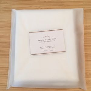 Pottery Barn Shower Curtain Liner, White